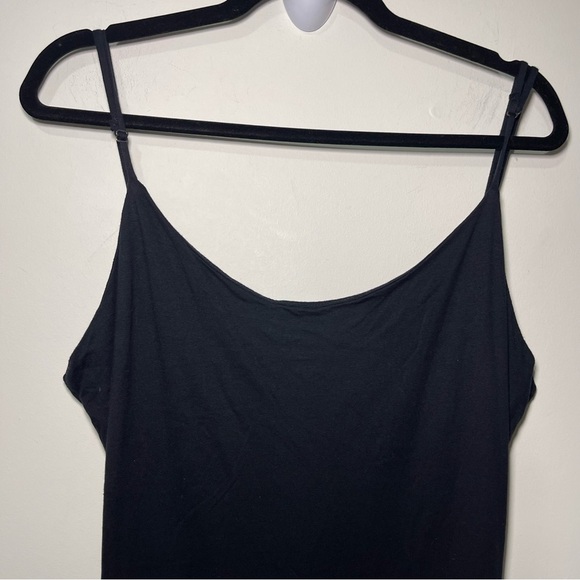 AG Adriano Goldschmied Black Cotton Blend Tank Midi open back Dress in Size L - Picture 4 of 10